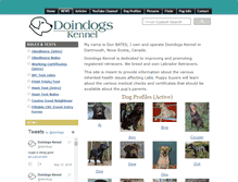 Tablet Screenshot of doindogs.com